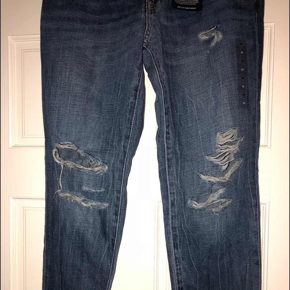 GAP Best girlfriend medium wash ripped jeans - Picture 2 of 7